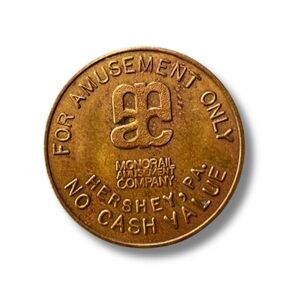 🍫Hershey’s Monorail Amusement Company Hershey Pennsylvania Coin Token 1968-1973